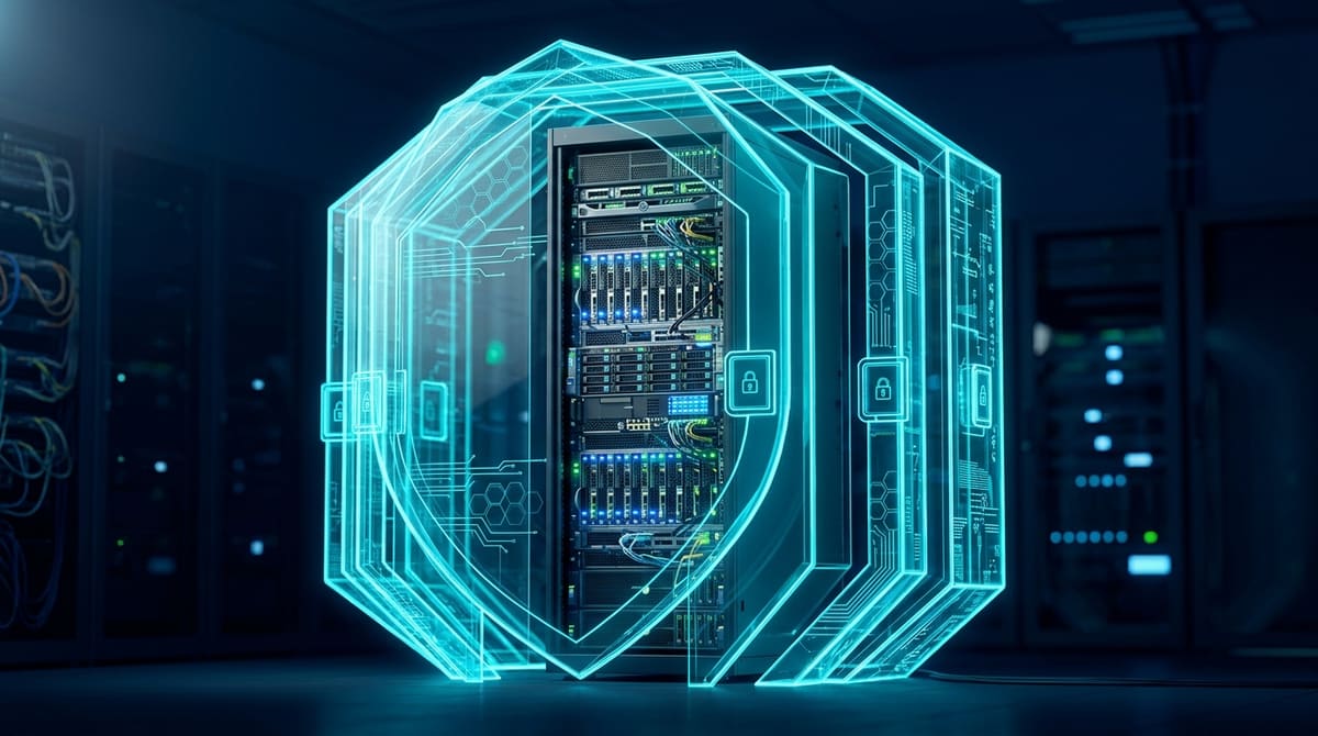 Ilustrasi proses hardening dan pengamanan server Linux